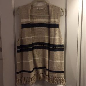 Madewell fringe sweater vest